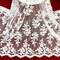 1 Yard Corded Bridal Lace Fabric Embroidered on 100% Polyester Net Mesh 54" Width
